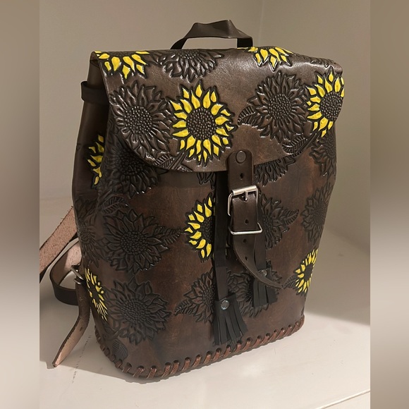 Leather Backpack - Picture 1 of 2